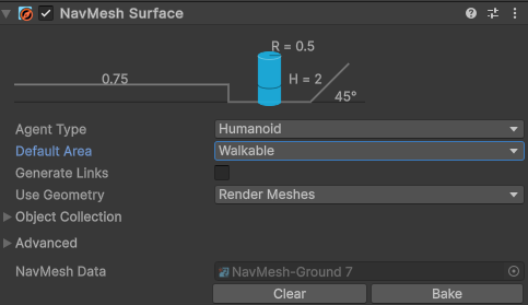 [Unity6] Nav Mash Agentのプロパティすべて解説